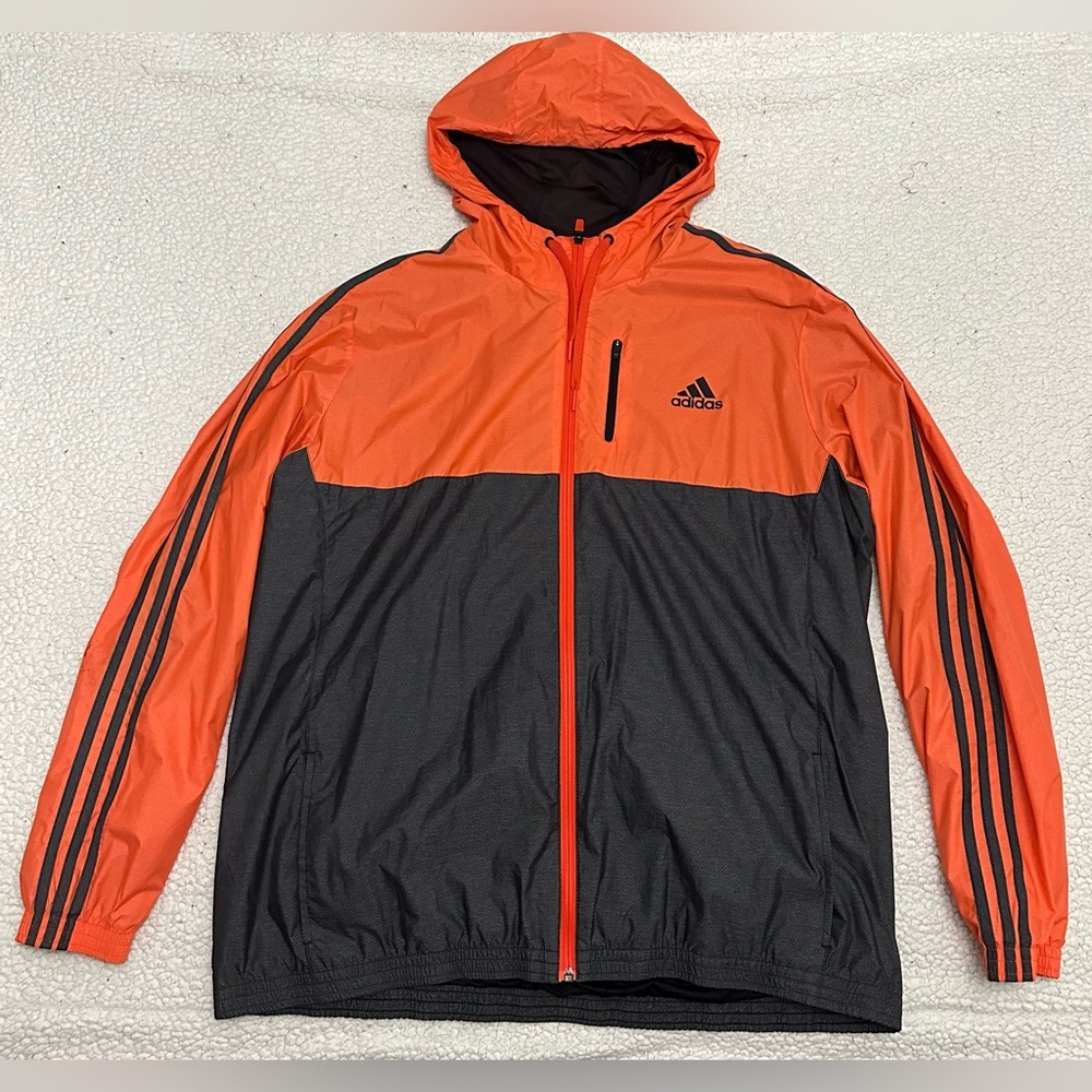 2XL Orange Adidas Jacket